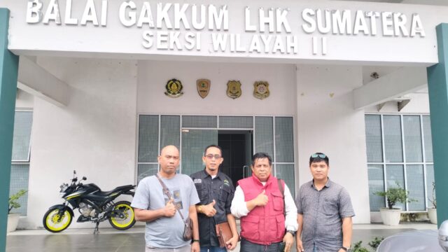 AJPLH Resmi Laporkan Dugaan Ilegal Logging ke Balai GAKKUM LHK Sumatera 