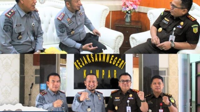 Bangun Sinergitas  KALAPAS IIA Bangkinang Berdana KARUPBASAN Bangkinang Kunjungi Kejaksaan Negeri Kampar
