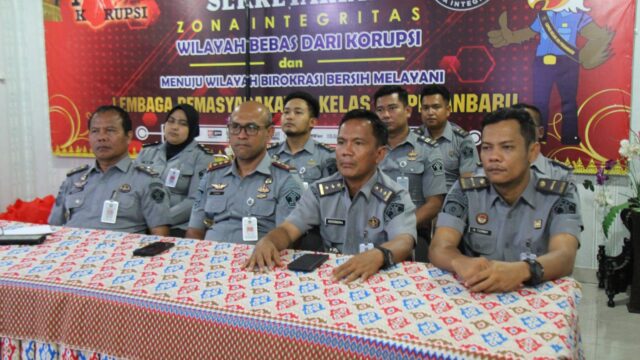 Lapas Pekanbaru Ikuti Pengarahan oleh Direktur Jenderal Pemasyarakatan Secara Daring