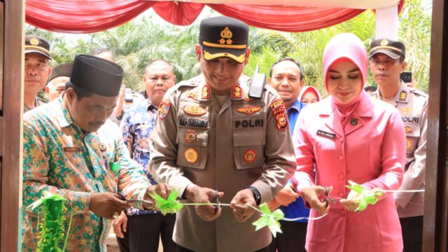 Peresmian Rumah Layak Huni Program Kerjasama UPZ Polres Siak dan BAZNAS Siak di Kampung Rawang Air Putih