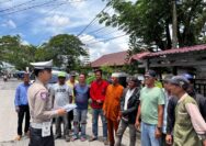 Satlantas Polres Inhil Laksanakan Dikmas Kampanye Keselamatan kepada Masyarakat