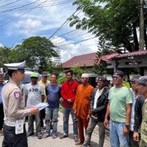 Satlantas Polres Inhil Laksanakan Dikmas Kampanye Keselamatan kepada Masyarakat
