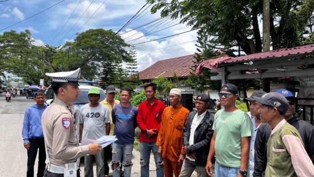 Satlantas Polres Inhil Laksanakan Dikmas Kampanye Keselamatan kepada Masyarakat