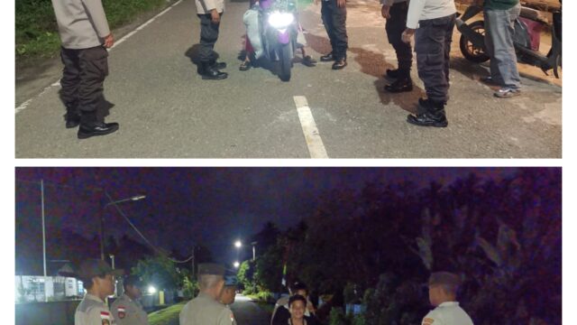 Kapolsek Essang IPDA Pance Wee Bersama Personel Gelar Patroli Cipkon Malming  Dengan Motto Sapa Porodisa (SANGKUNDIMAN SU PARAMAYAN)