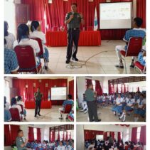 Dandim 1312/Tld, Letkol Inf Sigfried W Panaha,S.Sos. Sosialisasikan Berkarier Di Bidang Militer, Pada Siswa-Siswi SMA N l Melonguane