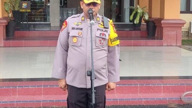 Polres Siak Gelar Apel Operasi Tertib Ramadhan Lancang Kuning Tahun 2025