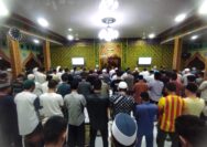Malam Pertama Sholat Tarawih, WBP Lapas Pekanbaru Berbondong-Bondong ke Masjid At-Taubah