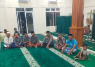 Polsek Kandis Gelar Tarawih Keliling, Pererat Silaturahmi dan Jaga Keamanan Ramadan