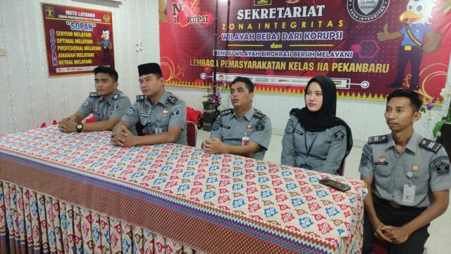 Lapas Pekanbaru Ikuti Zoom Meeting Penguatan Tugas dan Fungsi Pembinaan Narapidana dan Anak Binaan