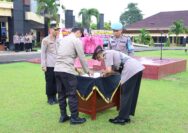 Kapolres Kuansing Pimpin Serah Terima Jabatan Kapolsek Cerenti