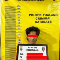 4 Pelaku Curat dan 1 Penadah di Amankan Tim Opsnal Polsek Tualang.