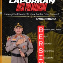 Kapolres Siak Sosialisasikan Call Center 110 untuk Laporan Aksi Premanisme