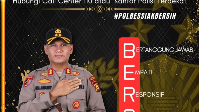 Kapolres Siak Sosialisasikan Call Center 110 untuk Laporan Aksi Premanisme