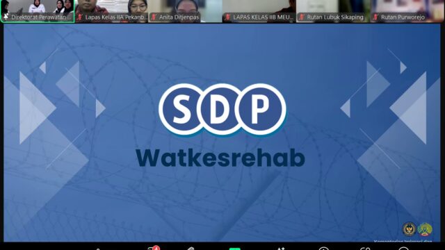 Tingkatkan Kualitas SDM,Operator SDP Lapas Pekanbaru Ikuti Kegiatan Sosialisasi dan Bimtek Pemanfaatan Aplikasi SDP Watkesrehab