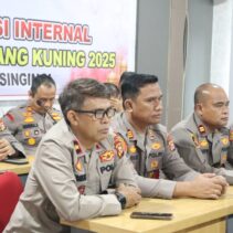 Polres Kuansing Gelar Rapat Koordinasi Internal Operasi Ketupat Lancang Kuning 2025