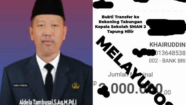 Kacab Disdik Riau Wilayah III "Pungli" Kepsek, 2 Hingga 3 Juta Per Kepsek? 