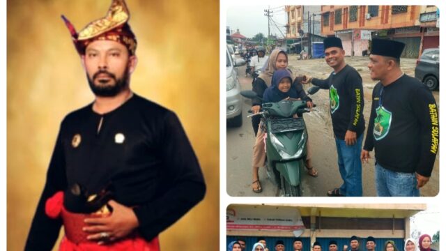 Tebar Ratusan Takjil ke Masyarakat Ini Pesan Tameng Adat LAMR Bathin Solapan