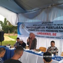 Lindawati SE Gelar Silaturahmi dan Sosialisasi Perda di Kecamatan Rumbai