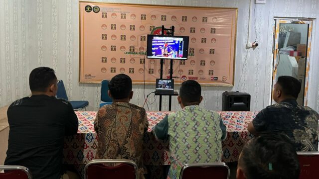 Sambut Hari Kemenangan, Lapas Pekanbaru Ikuti Apel Pelepasan Mudik Bersama Hari Raya Idul Fitri 1446 H 