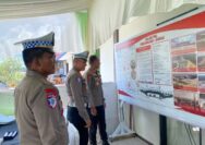 Kapolres Siak dan Jajaran Pengecekan Pos Pelayanan Rest Area KM 45A di Kecamatan Kandis