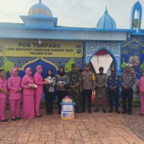 Kapolres Siak Tinjau Kesiapan Pengamanan Pos Terpadu Istana Siak dalam Operasi Ketupat Lancang Kuning 2025