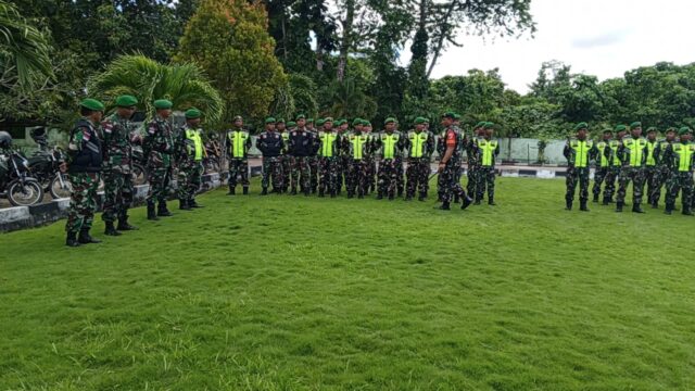 Apel Gelar Pasukan Di Laksanakan Kodim 1312/Tld Jelang PSU Essang