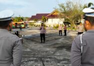 Kabag Ops Polres Siak Pimpin Apel Pengamanan Malam Takbiran, Pastikan Keamanan dan Ketertiban Masyarakat