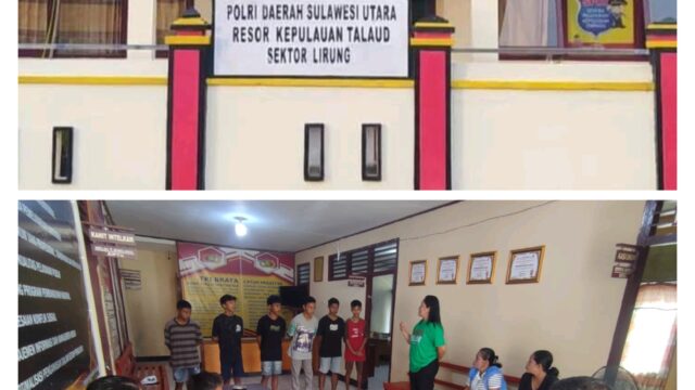 Lintas Cepat Kapolsek Lirung IPDA E.V. Gagola SH Melakukan Binaan Terhadap Para Pelajar Diduga Melakukan Pencurian Di Wilayah Kecamatan Moronge