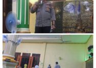 Bulan Ramadhan, Kasat Reserse Narkoba IPTU Yulham Azhar.SH Sampaikan Himbauan Kamtibmas Di Masjid Jabal Rahmah Melonguane