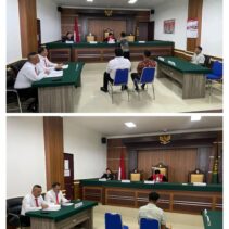 Satuan Reserse Narkoba Polres Talaud Lakukan Sidang Tipiring Miras Di Pengadilan Negeri Melonguane