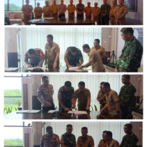 Dandim 1312/Tld INF Sigfried W. Panaha Hadiri Penandatanganan Naska Perjanjian Hibah Daerah Dan Siap Amankan PSU Di Kecamatan Essang