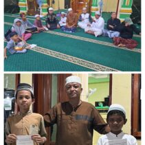 Diakhir Bulan Suci Ramadhan Kasat Res Narkoba IPTU. Yulham Azhar. SH, Sampaikan Pesan Kamtibmas Di Masjid Agung Jabal Rahma Melonguane