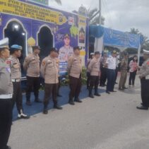 Apel Pagi Personel Pos Pam Exit Tol KM 28 Minas, Operasi Ketupat Lancang Kuning 2025 Hingga Hari Ini Berjalan Lancar!