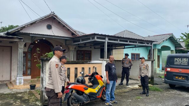 Dihari Libur Polsek Tualang Perkuat Patroli Rutin Jaga Keamanan Wilayah