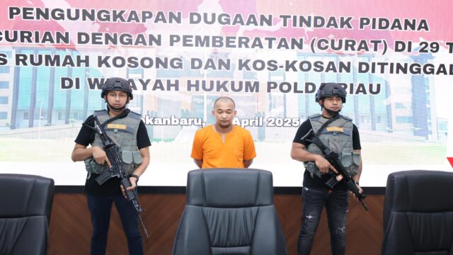 Satgas Gakkum Ops Ketupat LK 2025 Polda Riau, Tangkap Pelaku Pembobol Rumah 29 TKP, Spesialis Rumah Kosong dan Kos-Kosan Ditinggal Mudik