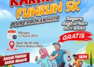 Dalam Upaya Meningkatkan Kesadaran Masyarakat Terhadap Bahaya Kebakaran Hutan Dan Lahan (karhutla), Polres Indragiri Hilir Menggelar Acara Bertajuk KARHUTLA FUN RUN 2025.