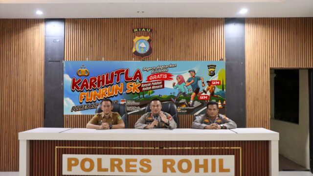 Bersama kita Ikuti Fun Run Anti Karhutla, Ratusan Doorprize dan Hadiah Menarik Disiapkan oleh Kapolres dan Waka Polres Rokan hilir.