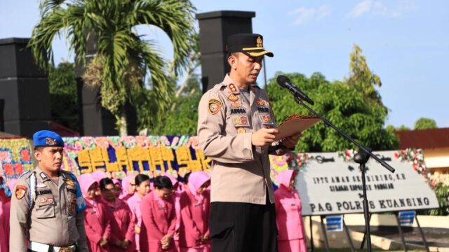 Kapolres Kuansing Pimpin Sertijab Kapolsek Kuantan Mudik, Kapolsek Kuantan Hilir, dan Kapolsek Pangean