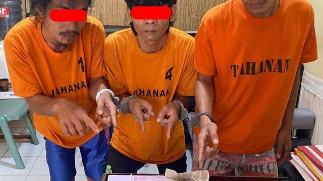 2,09 Gram Shabu, 3,86 Gram Ganja Kering dan 3 Pelaku Berhasil Diamankan Tim Opsnal Polsek Tualang Dalam Penggrebekan Disalah Satu Rumah Pelaku