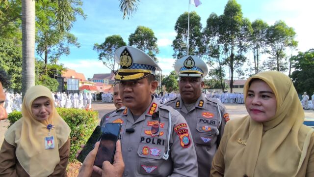 Dirlantas Polda Riau Pimpin Kegiatan Police Goes to School di SMAN 8 Pekanbaru