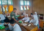 Kodim 0322/Siak Gelar Aksi Dukungan Makan Bergizi, Ribuan Pelajar di Perawang Terima Asupan Sehat