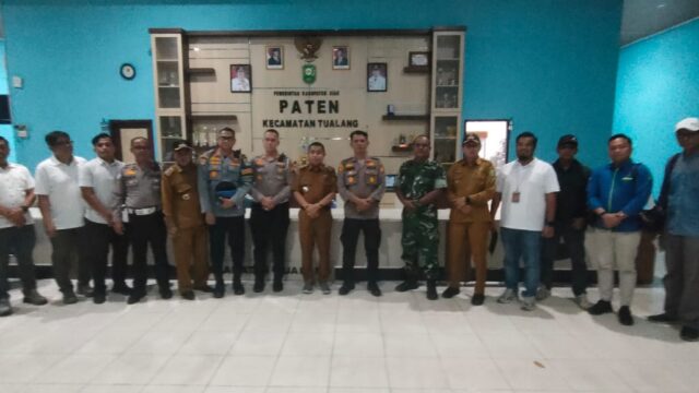 Kapolsek Tualang Kompol Hendrix SH.MH Gelar Rapat Koordinasi Bahas Permasalahan Angkutan Transportasi di Kota Perawang