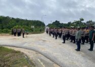 Wakapolres Siak Pimpin Apel Gabungan Pengamanan Aksi Unjuk Rasa di PHR Minas