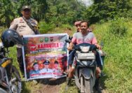 Polsek Tualang Laksanakan Patroli Roda Dua dan Sosialisasi Antisipasi Karhutla di Kampung Pinang Sebatang Timur