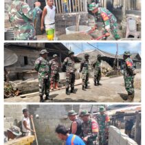 Giat (RTLH) Di Laksanakan Ramil 1312-05/Essang Di Wilayah Binaanya Mendapatkan Respon Baik Bagi Warga