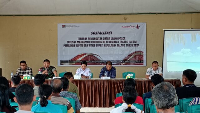 Kodim1312/Tld Kapten Kav Hendra B.Y Welan Narasumber Dalam Giat Sosialisasi PSU Pasca Putusan MK BPM Desa Lalue