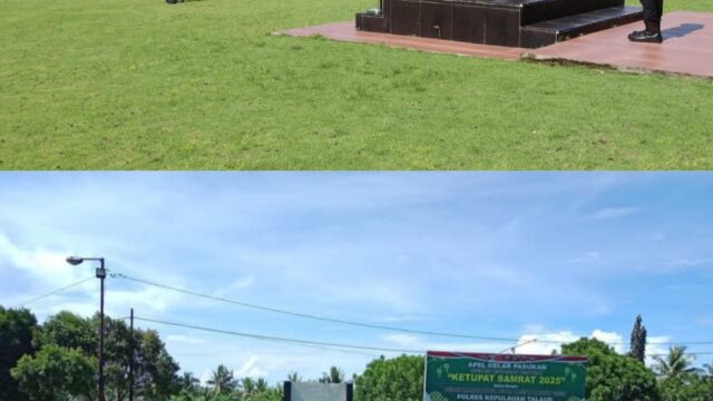 Kapolres Talaud AKBP Arie Sulistyo Nugroho SIK. SH. Siapkan 150 Personel Ikuti Apel Pergeseran Personel Pam PSU Kecamatan Essang