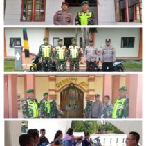 Personel Babinsa Kodim 1312/Tld Menjaga Kondusifitas Jalannya Ibadah Perayaan Minggu Paskah Di Wilayah Binaanya