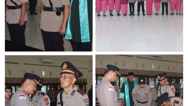 Talaud Arie Sulistyo Nugroho SIK. MH Pimpin Langsung Sertijab Kasat Intelkam Di Aula Mapolres