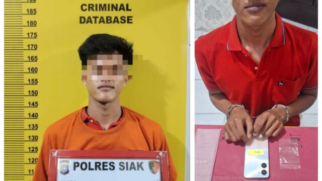 Polres Siak Ungkap Kasus Narkoba: Pelajar di Mempura Ditangkap dengan 59,03 Gram Shabu, Dua Bandar Masih DPO
